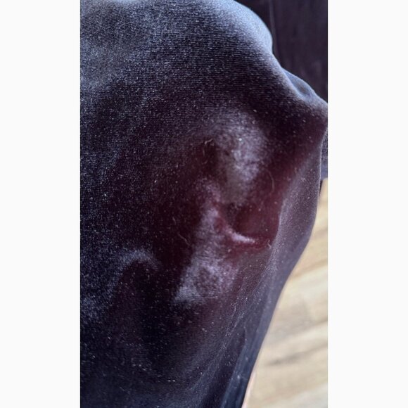 Vintage 90s Catherine Coatney Velvet Maxi Dress Size 1X Black Goth Evening Party - Picture 9 of 9